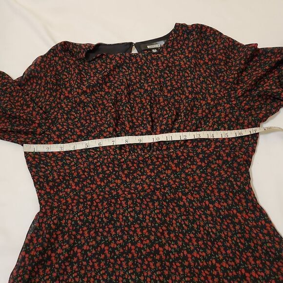 Missguided rose sheer dress size 8 - Picture 7 of 10